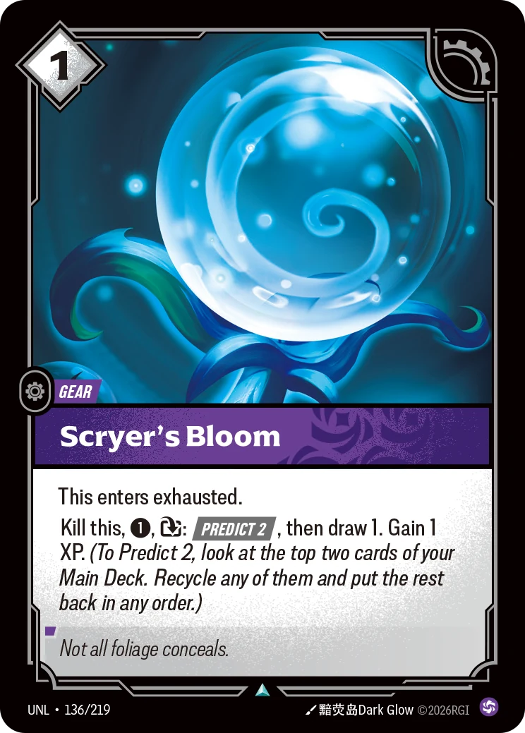Scryer's Bloom — Unleashed #136 (Riftbound card)
