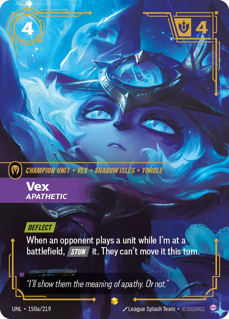 Vex - Apathetic (Alternate Art) (Unleashed #150)