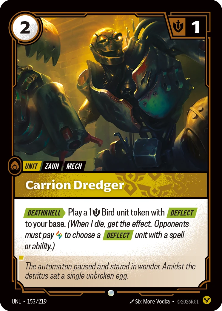 Carrion Dredger — Unleashed #153 (Riftbound card)