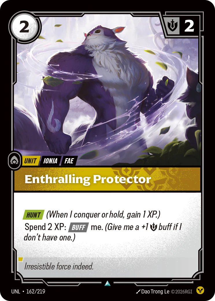 Enthralling Protector — Unleashed #162 (Riftbound card)
