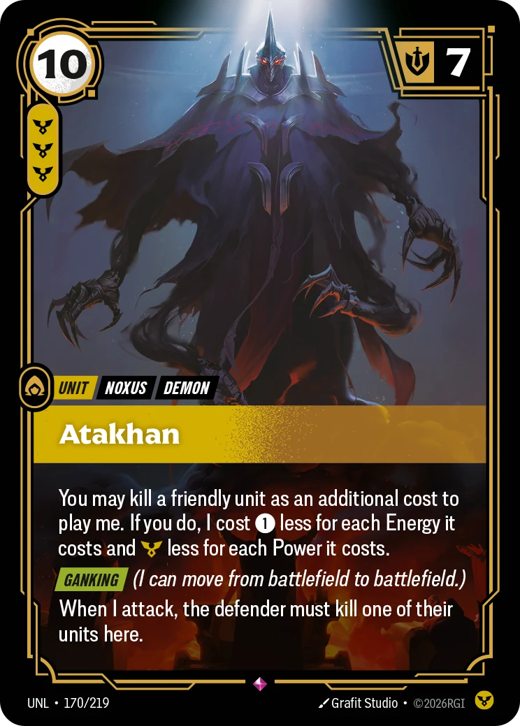 Atakhan — Unleashed #170 (Riftbound card)