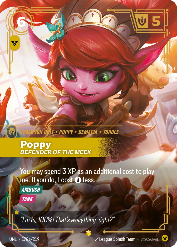 Poppy - Defender of the Meek (Alternate Art) (Unleashed #178)