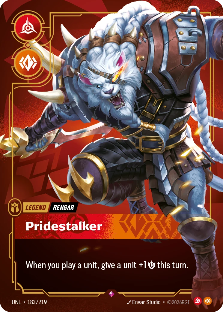 Rengar - Pridestalker — Unleashed #183 (Riftbound card)