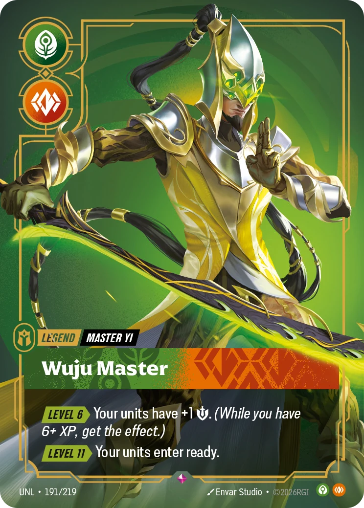 Master Yi - Wuju Master — Unleashed #191 (Riftbound card)