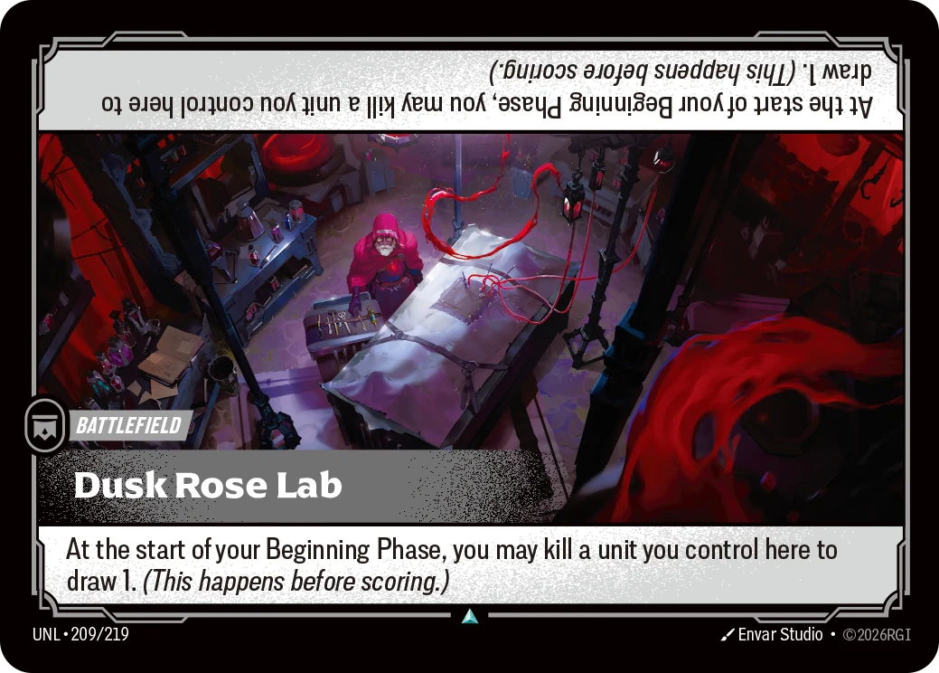 Dusk Rose Lab — Unleashed #209 (Riftbound card)
