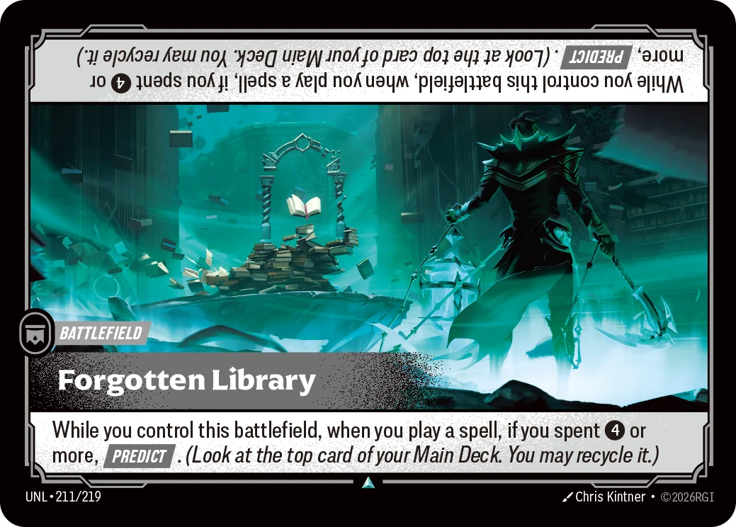 Forgotten Library — Unleashed #211 (Riftbound card)