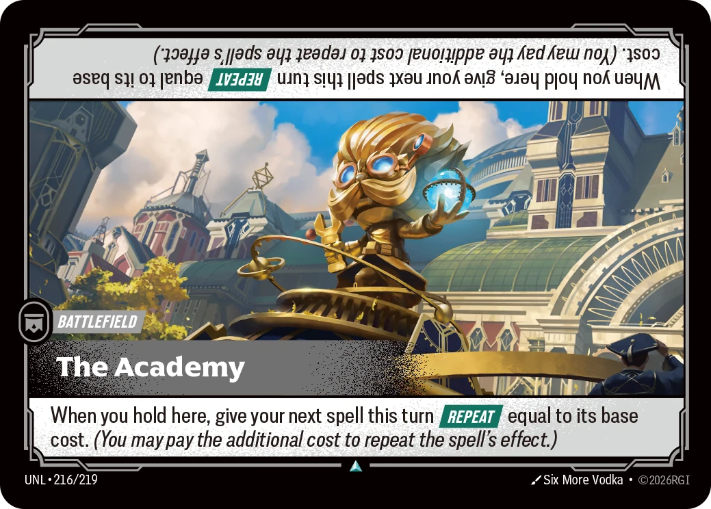 The Academy — Unleashed #216 (Riftbound card)