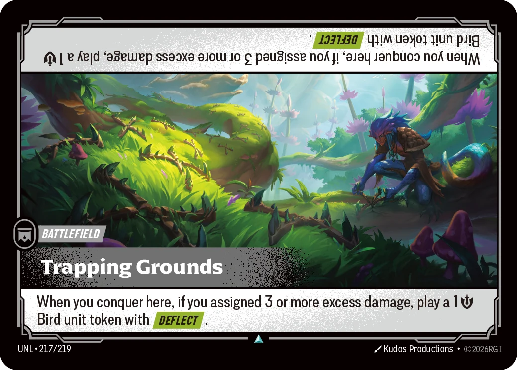 Trapping Grounds — Unleashed #217 (Riftbound card)