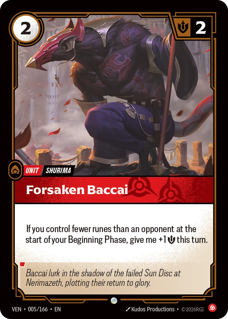 Forsaken Baccai (Vendetta #5)