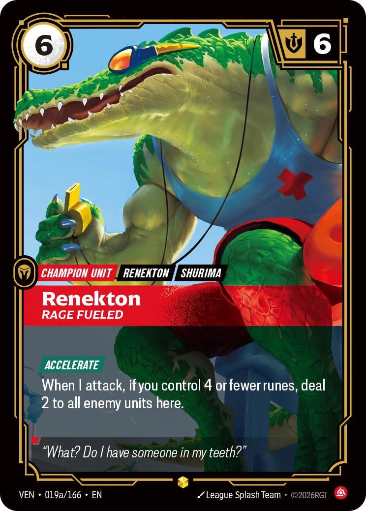 Renekton, Rage Fueled (Alternate Art) (Vendetta #19)