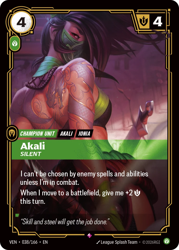 Akali, Silent (Vendetta #38)