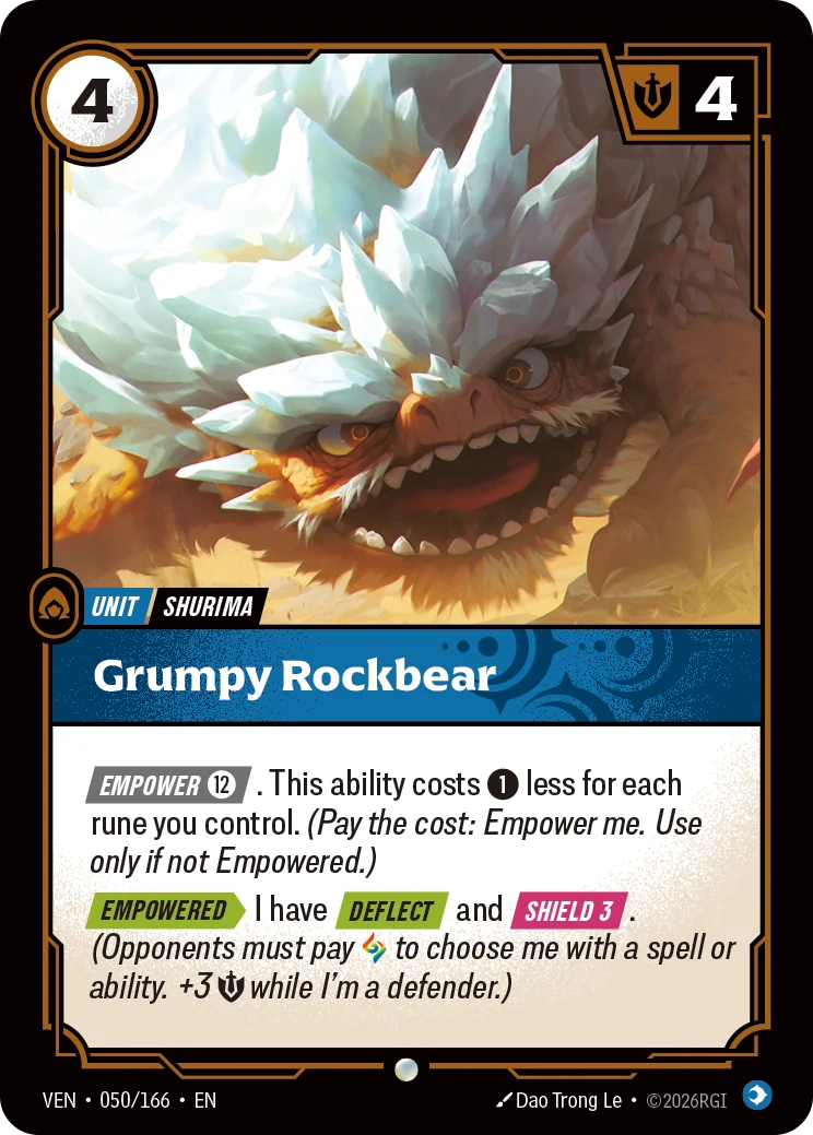 Grumpy Rockbear (Vendetta #50)