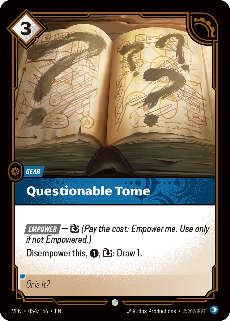 Questionable Tome (Vendetta #54)