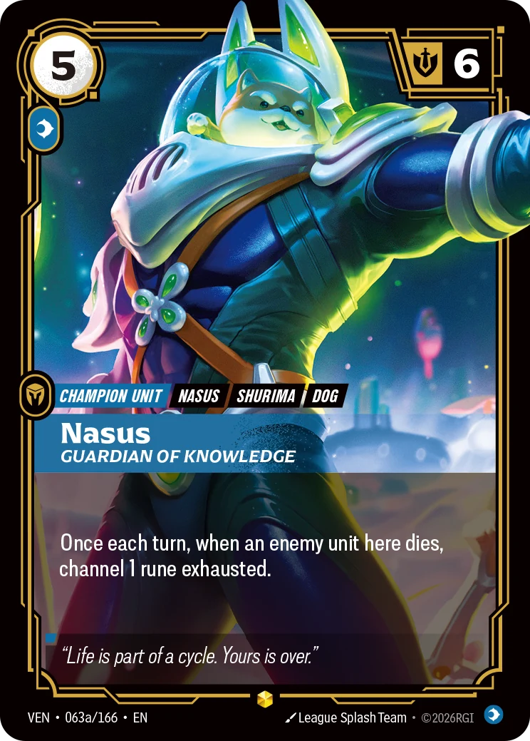 Nasus, Guardian of Knowledge (Alternate Art) (Vendetta #63)