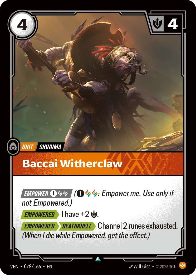 Baccai Witherclaw (Vendetta #78)