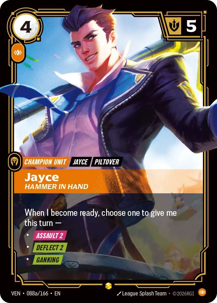 Jayce, Hammer in Hand (Alternate Art) (Vendetta #88)