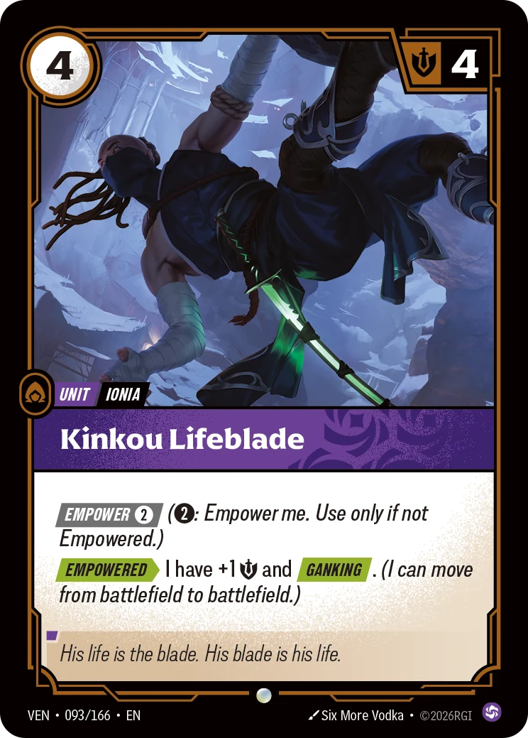 Kinkou Lifeblade (Vendetta #93)