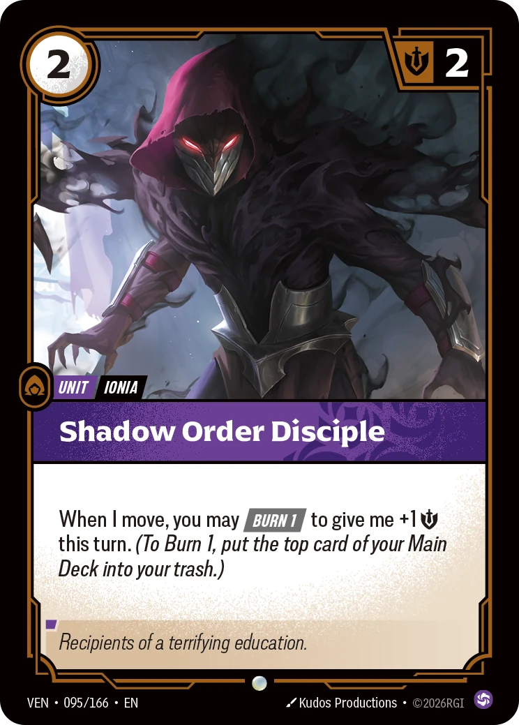 Shadow Order Disciple (Vendetta #95)
