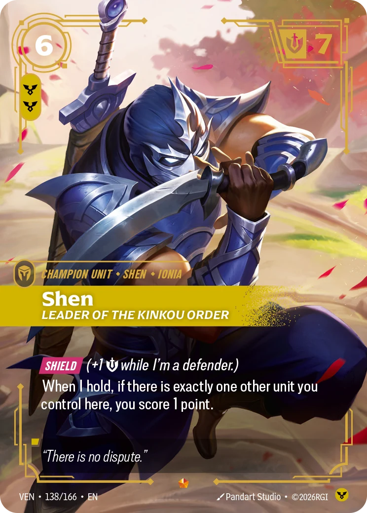 Shen, Leader of the Kinkou Order (Vendetta #138)
